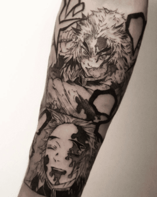 Kyojuro Death Arm Tattoo
