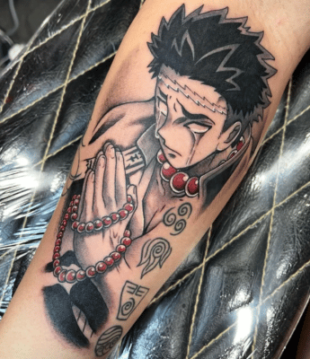 Gyomei Stone Hashira Arm Tattoo
