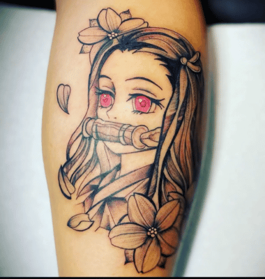 Chosen Demon Nezuko Arm Tattoo