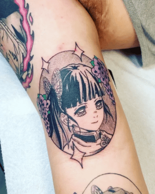 Cute Kanao Tsuyuri Arm Tattoo