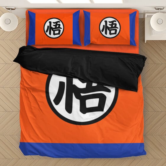 Dragon Ball Z Goku Kanji Dope Orange Bedding Set