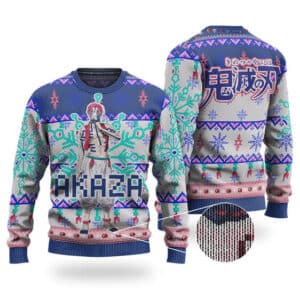 Akaza Snowflakes Art Cool Ugly Xmas Sweatshirt