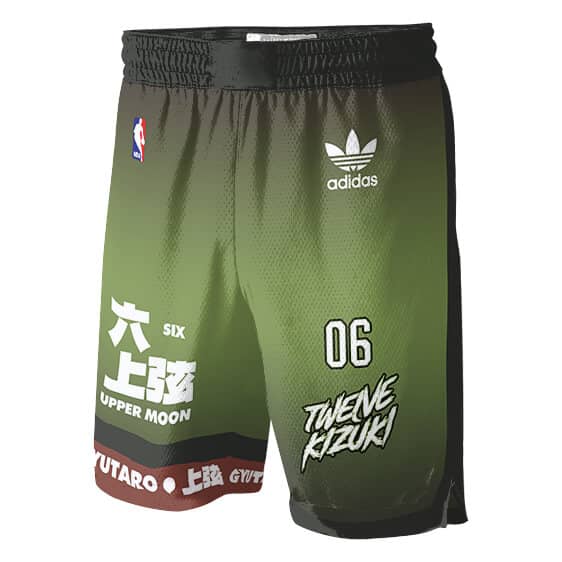 Demon Slayer Gyutaro Adidas 12 Kizuki NBA Shorts