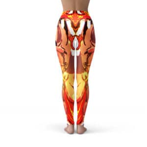 Rengoku Flame Breathing Graphic Art Yoga Pants
