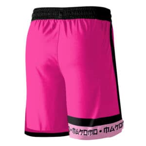 Makomo Retro Vibrant Punk Pink Basketball Shorts