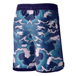 Sabito Fox Faced Japanese Art Design Jersey Shorts