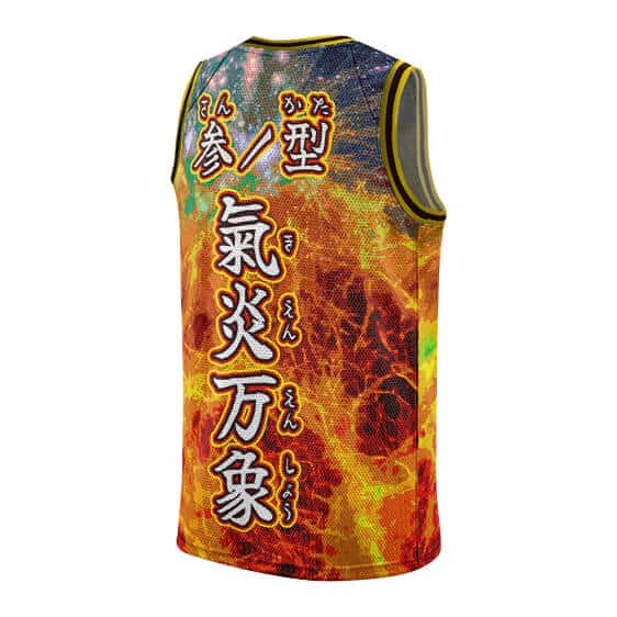 Blazing Universe Flame Breathing Basketball Jersey