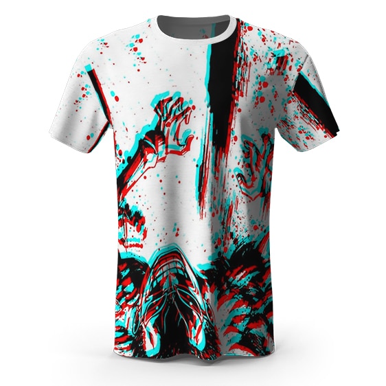 Donquixote Doflamingo 3D Glitch Grunge Art T-shirt