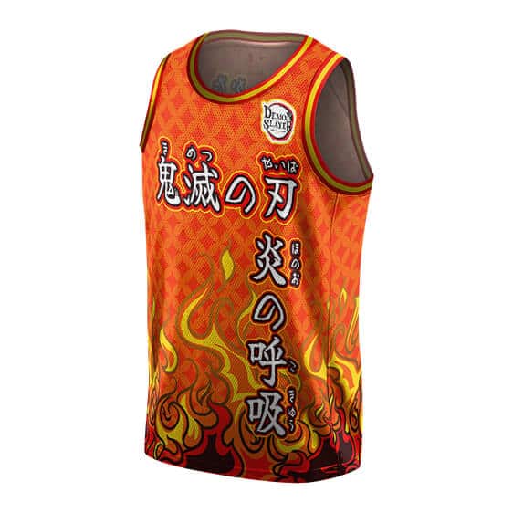 Flame Breathing Rising Scorching Sun NBA Uniform
