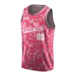 Kanao Tsuyuri Floral Art Pink Basketball Uniform
