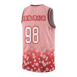 Kiriya Ubuyashiki Light Red Floral NBA Uniform