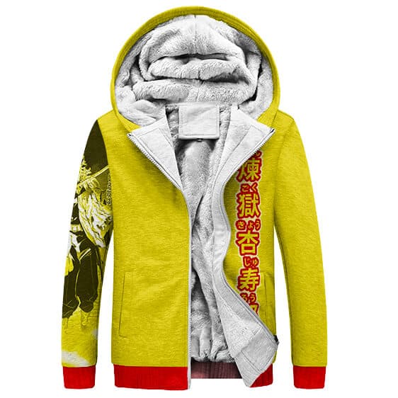 Kyojuro Rising Scorching Sun Fleece Hooded Jacket