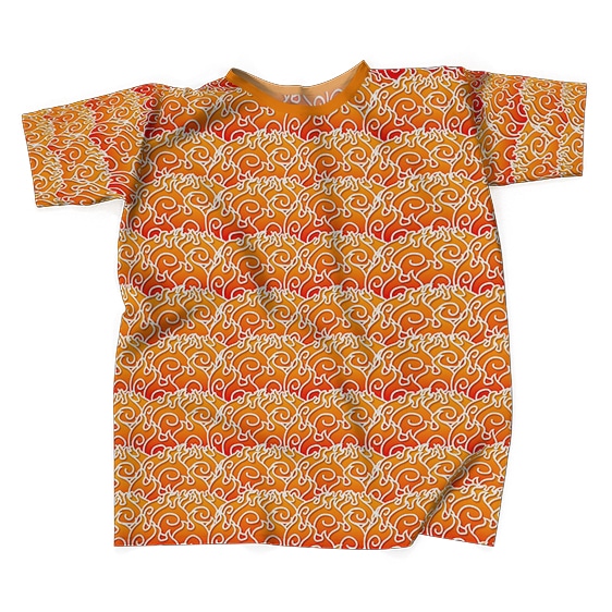 Mera Mera No Mi Flame Devil Fruit Pattern Shirt
