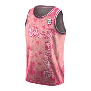 Mitsuri Love Breathing 2nd Form Kanji NBA Jersey