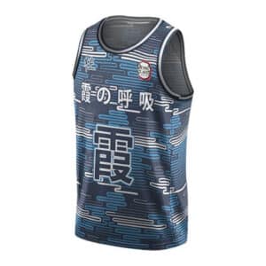 Muichiro Tokito Mist Kanji Blue Basketball Uniform
