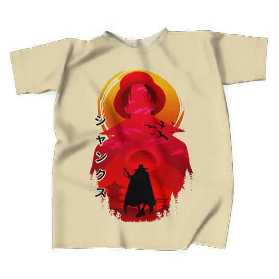 One Piece Film Red Logo Shanks Artwork Shirt