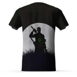 Pirate Hunter Zoro Full Moon Silhouette T-shirt