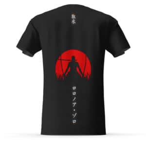 Roronoa Zoro Red Moon Minimalist Logo T-shirt