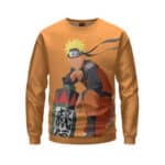 Sage Mode Naruto Faceless Art Orange Sweatshirt