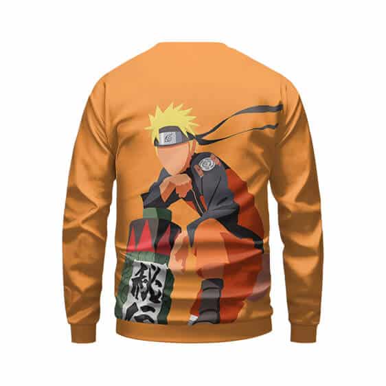Sage Mode Naruto Faceless Art Orange Sweatshirt