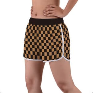 Tanjuro Kamado Checkered Haori Women's Shorts