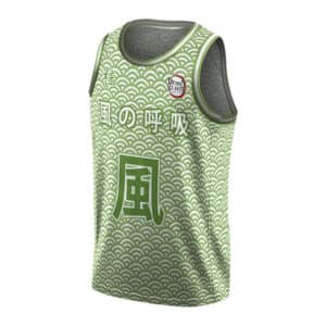 Team Hashira Sanemi Wind Kanji Basketball Jersey
