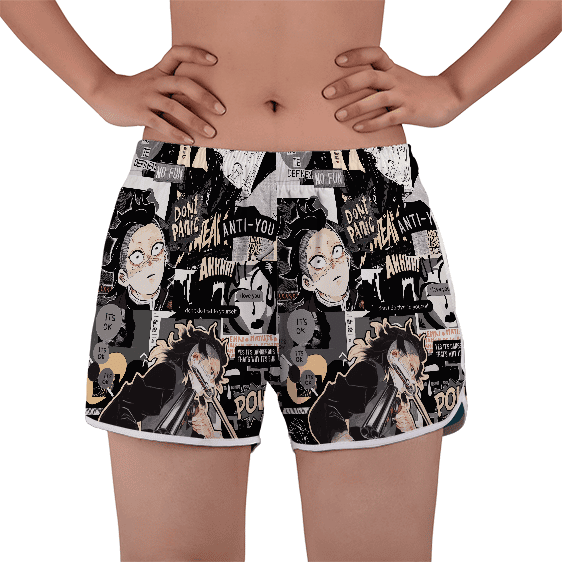 Demon Slayer Genya Manga Strips Women's Shorts