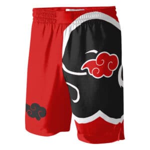 Amazing Akatsuki Clouds Logo Red Basketball Shorts