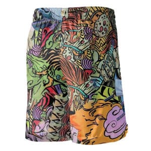 Amazing Oni Battle Naruto Sasuke Jersey Shorts