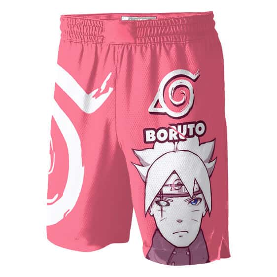 Boruto Uzumaki Konoha Logo Jogan Jersey Shorts