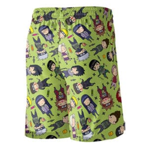 Chibi Naruto Shippuden Character Pattern Jersey Shorts