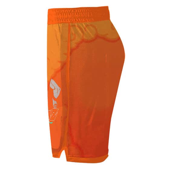 DBZ Kakarot Smiling Goku Orange Basketball Shorts