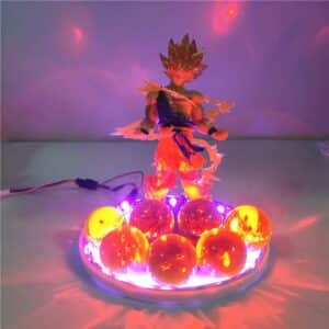 DBZ Ripped SSJ2 Goku Dragon Balls LED Light Lamp