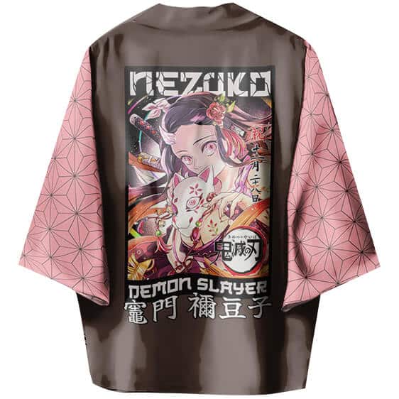 Demon Slayer Nezuko Kamado Design Kimono Shirt
