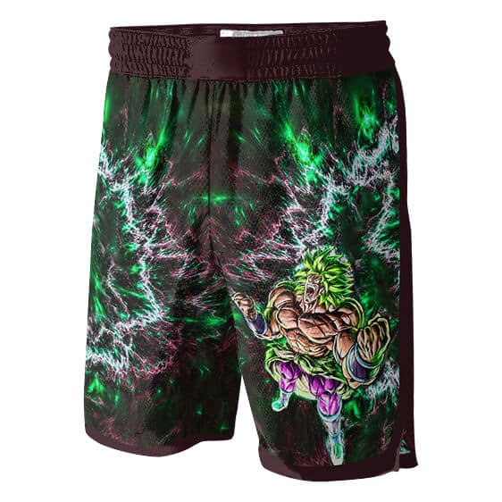 Dragon Ball Broly Energy Tie Dye Art Jersey Shorts