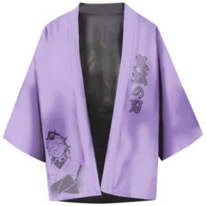 Genya Shinazugawa Purple Costume Kimono Shirt