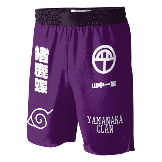 Ino Shika Cho Yamanaka Clan Logo Basketball Shorts