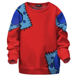 Wano Arc Luffy Red Kimono Cosplay Kids Sweatshirt