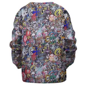 One Piece All Logos Collage Kids Sweatshirt