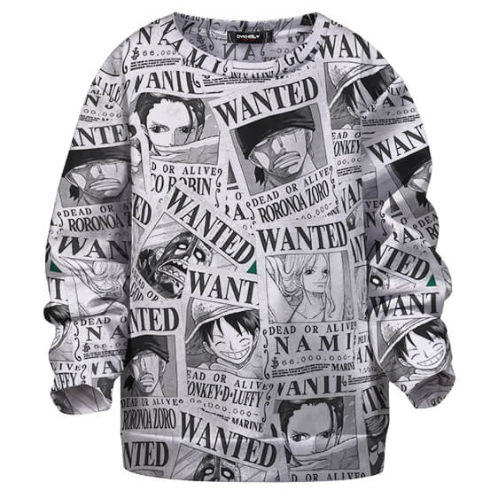 Straw Hat Pirates Wanted Poster Children Sweater