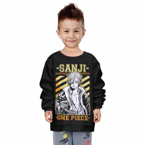 Sanji Black Leg Sporty Children Sweatshirt