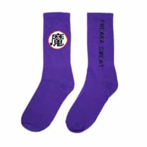 King Piccolo Demon Kanji Logo Violet Socks