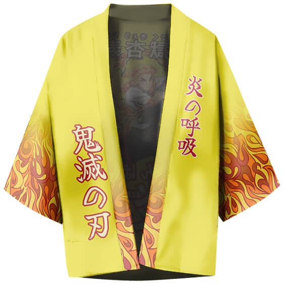 Kyojuro Rengoku Flame Breathing Yellow Haori