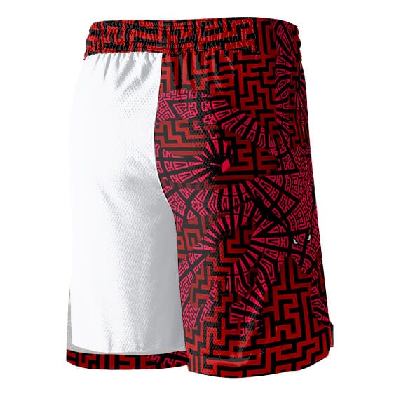 Kyubi Aztec Art Adidas Naruto Basketball Shorts