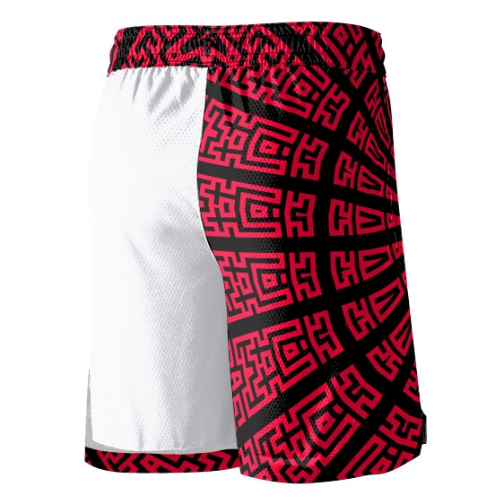 Mangekyo Sharingan Aztec Art Adidas Jersey Shorts