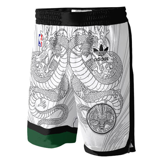 Mighty Shenron Sketch Adidas NBA Basketball Shorts