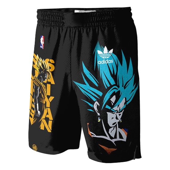 NBA SSJ Vegito Blue Forms Adidas Basketball Shorts