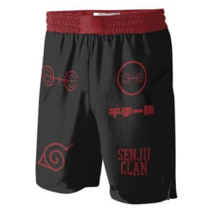 Senju Clan Symbol Konoha Logo Basketball Shorts