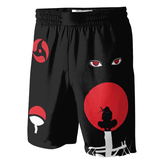 Sharingan Blood Moon Itachi Uchiha Jersey Shorts