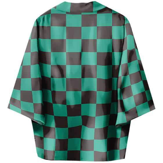 Tanjiro Kamado Checkered Black & Green Kimono